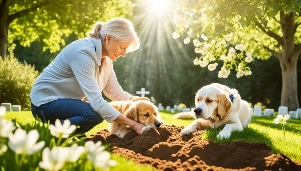 dog burial process