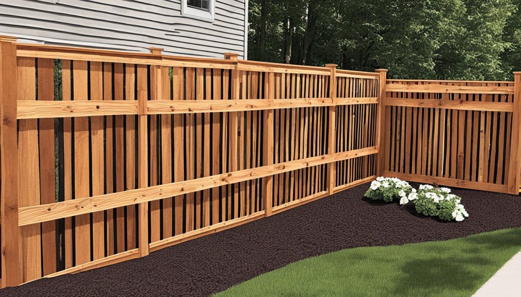 dog ear fence installation