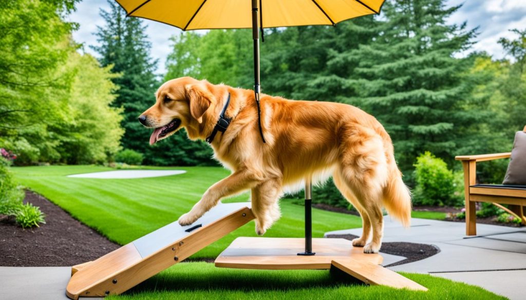 dog ramp for stairs outside