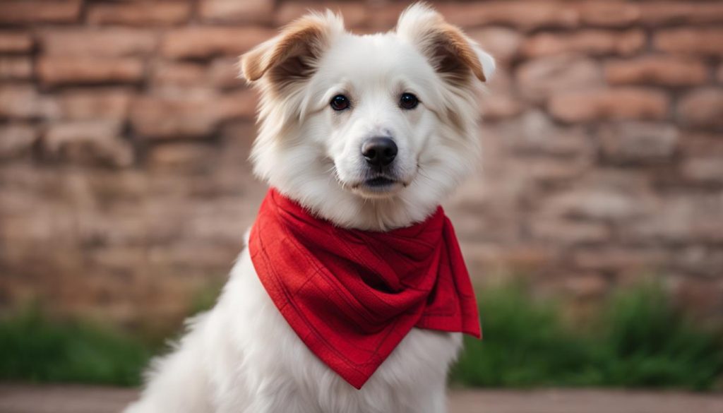 how to put a bandana on a dog
