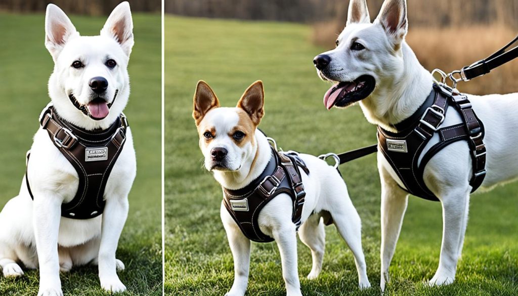 premium leather harness for dogs