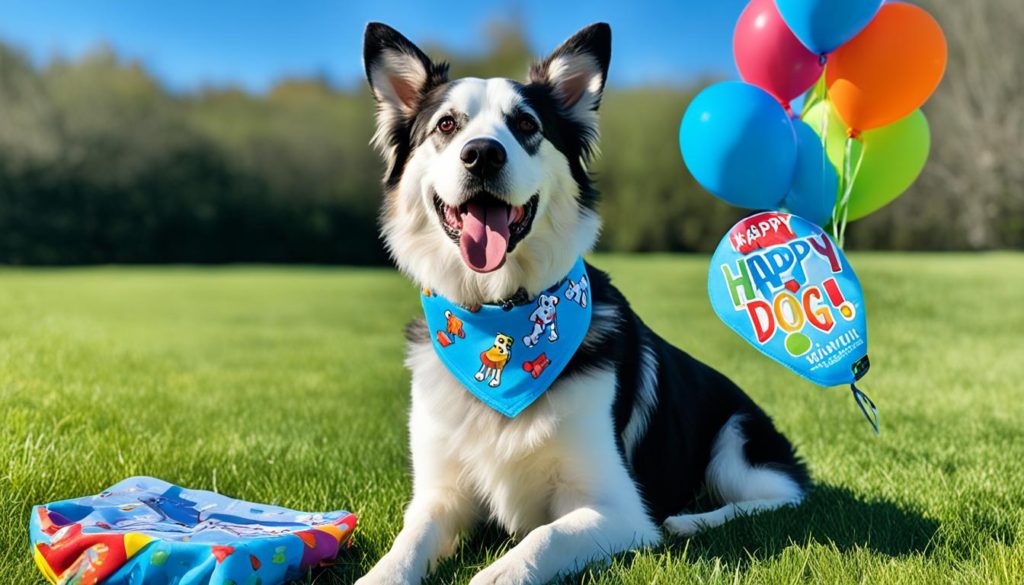 reversible dog birthday bandana