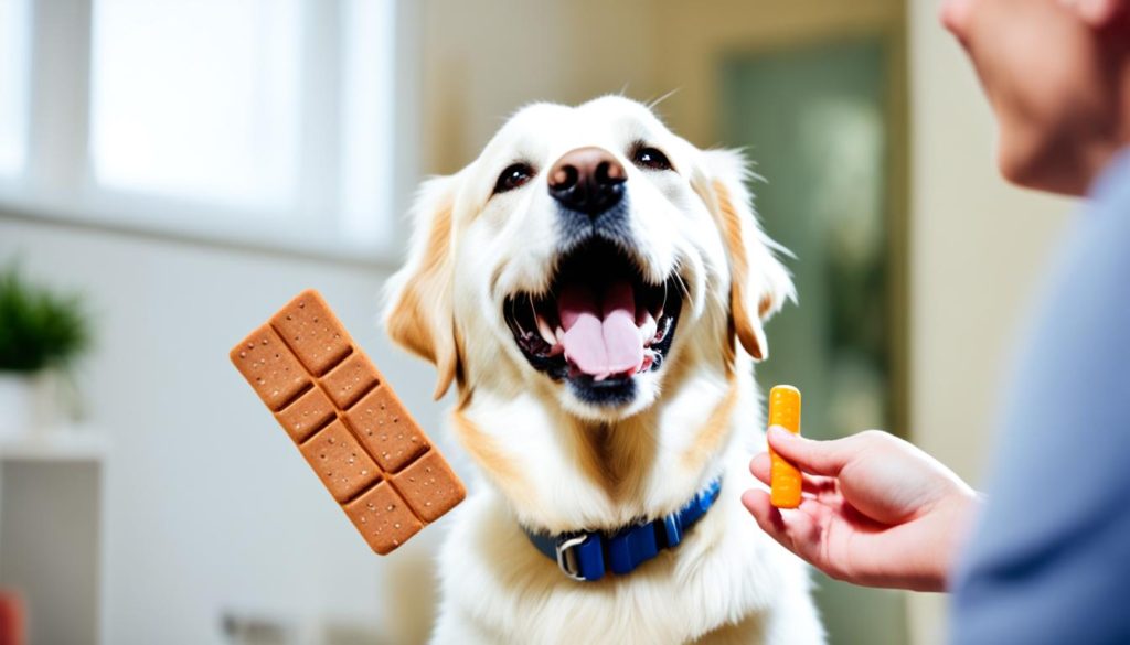 rewarding dogs after giving pills